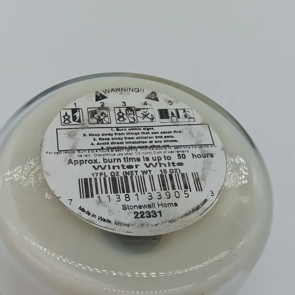 🌟 NEW Stonewall Home Winter White Candle - Picture 5 of 5